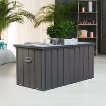 100 Gallon Waterproof Outdoor Storage Deck Box - Large Patio Bin - $3,317.72 MXN