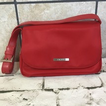 DKNY Purse Handbag Red Womens Fashion 100% Nylon Small Clutch - £15.65 GBP