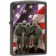 Zippo Lighter - 3 Soldiers No One Get Left Behind Ironstone - 853225 - £24.42 GBP