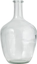 Serene Spaces Living Clear Glass Bottle Vase, Farmhouse Style Curvy Bott... - £25.15 GBP