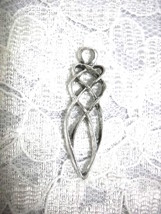 Celtic Infinity Knot Weave Usa Hand Cast Pewter Pendant Adjustable Necklace - £7.92 GBP