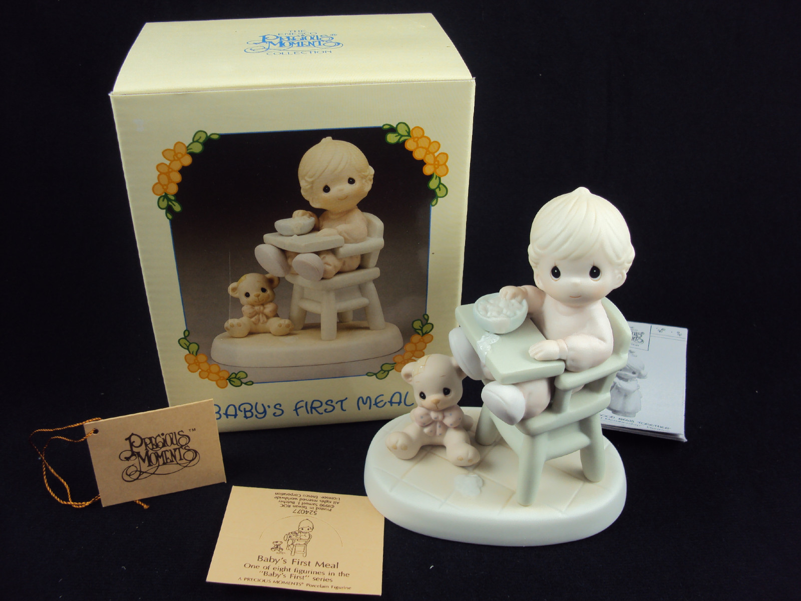 Primary image for Precious Moments 524007 Baby's First Meal 1990 Retired 99 Free Shipping