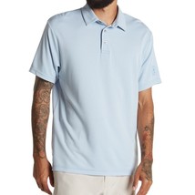PGA Tour Men&#39;s Short Sleeve Mini Geo Jacquard Golf Polo Polyester Shirt ... - £13.65 GBP