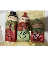 Kirkland&#39;s Joy Snowman Candle Holder Set of 3 - €10,52 EUR
