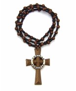 [Icemond] Veritas Aequitas Wooden Necklace - $437.71 MXN