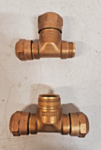 2 Qty. of Mueller Brass Service Tee 110 CTS Ends 3/4 x 3/4 x 1 | H-15381... - $124.99