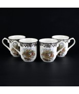 Churchill Vintage Game Mugs Set of 4, Ducks with Brown Floral Coffeee Cu... - $75.00