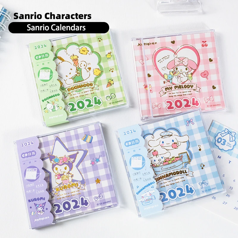 2024 Sanrio Cinnamoroll Kuromi My Melody Calendars Cartoon Memorandum Simple - £6.69 GBP+