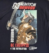 Generation Newegg T-shirt Warrior G3N3R4T1ON Black Sci-fi Gaming Size Large - £5.27 GBP