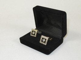 Men J.Valintin Cufflinks by Vitorofolo for French Cuff Shirt V39-65 Gold Diamond image 3
