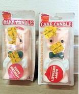 1979 Looney Tunes Porky Pig Birthday Candles Wilton Set of 2. With # Ins... - €9,99 EUR