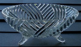 Nice Pressed Glass Footed Bowl, Very Good Cond - £15.49 GBP