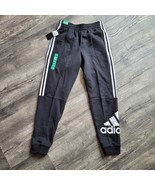 New Youth Adidas Sweats Pockets Striped Logo Sporty Casual Loungewear Si... - $33.83 CAD