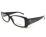 Salvatore Ferragamo Eyeglasses Frames 2639-B 101 Black Clear Crystals 54... - £54.48 GBP