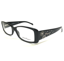 Salvatore Ferragamo Eyeglasses Frames 2639-B 101 Black Clear Crystals 54-15-135 - £54.52 GBP
