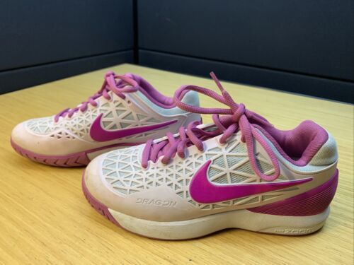 Nike Zoom Cage 2 Tennis Shoe Women&#39;s Size 6 Pink White Model # 705260-55... - $39.60