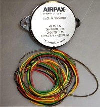Airpax  12v ohms/coil 36 Deg/step  15  Airpax pn A83712-MI  Motor - £7.98 GBP