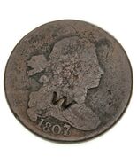 1807 1C Large 7/6 in About Good Condition with Counterstamp, Clean 4-Dig... - $2,103.69 MXN