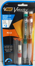 BIC Velocity Max Mechanical Pencil 2 Pack  Thick Point 0.9mm New Sealed  - £13.28 GBP