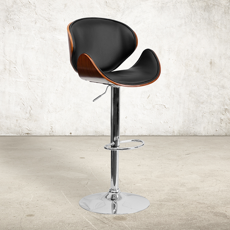 Walnut Wood Barstool SD-2203-WAL-GG