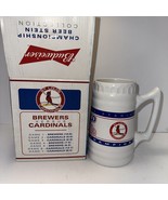 St. Louis Cardinals Brewers1982 Championship Ceramic White Budweiser Ste... - €29,96 EUR