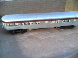 Vintage HO Scale Custom Painted Silver Plastic Passenger Car 9 1/2&quot; Long - $18.81