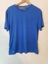 Starter TSHIRT Mens Size Medium Blue Short Sleeve Dri-star Shirt Workout Running - £7.28 GBP