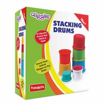 Funskool Giggles Stacking Drums Toy for 1 - 4 year Kids Game Multi Color F/Ship - £25.40 GBP