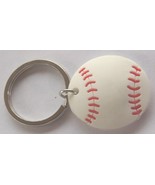 3D Rubber Softball Keychain Keyring Key Chain - 4pc/pack - £10.14 GBP