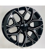 GMC 20&quot; Gloss Black Milled Edge Snowflake Wheels 2000-2023 Sierra Yukon ... - $22,598.08 MXN