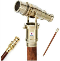 Vintage Brass Handle Victorian Telescope Head Fold able Steampunk Accessories - £72.86 GBP