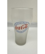 Vintage Frosted Classic Coca Cola Drinkware Glass Coke - $292.26 MXN