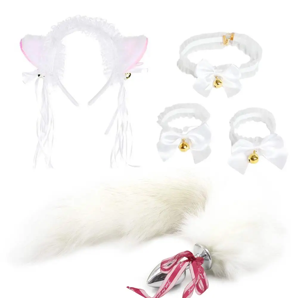 Play 5pcs Set Mature Toys Cute Maid Cat Girl Fox Tail ToyHome Metal Mature Home  - £23.37 GBP