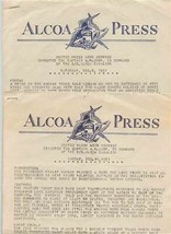 Alcoa Steamship Company 2 SS Alcoa Cavalier Alcoa Press Issues 1951 - £14.01 GBP