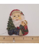 Resin Santa With Tree And Doll Christmas Magnet - $14.71 CAD