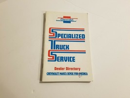 Chevrolet - Specialized Truck Service Dealer Directory 1974 - $11.12