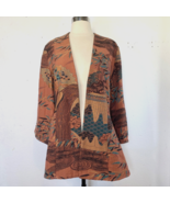 Love Apples by Stephanie Santa Fe Womens Jacket Small Designer Hand Crafted Open - $123.75