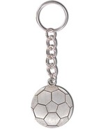 3D Pewter Soccer Ball Keychain Keyring Key Chain - 2pc/pack - €10,41 EUR