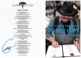 Geoff Tate Signed Queensryche Silent Lucidity Lyrics Sheet COA Proof Aut... - £84.24 GBP