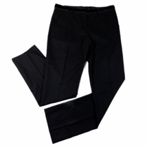 Robert Rodriguez Career Pants Womens 6 Black Wool Stretch Silk Lined Str... - $65.44