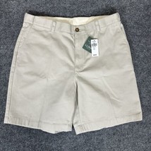 LL Bean Double L Chino Shorts Mens 35x8 Khaki Outdoor Wrinkle Free Comfo... - $27.72