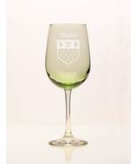 Taylor Irish Coat of Arms Green Wine Glass - $93.48 CAD