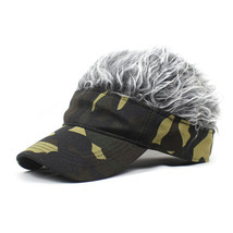 Saisifen Men Novelty Outdoor Sports Baseball Cap Camouflage Hats Gray Hair - £14.93 GBP