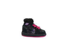 [543826-017] Air Jordan 1 Retro High Premier Toddlers TD Black/Vivid Pin... - $74.95