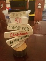 Snowman Decor &quot;All I Want for Christmas Is Everything&quot; - £20.20 GBP