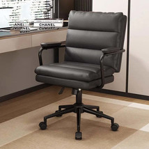 Extension Mobile Office Chairs Leather Pillow Ergonomic Design Swivel Work Chair - £425.41 GBP+