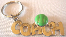 3D Pewter Tennis Coach Keychain Keyring Key Chain - 2pc/pack - £9.36 GBP