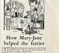 Jell-O Mary Jane Fairies 1933 Advertisement Gelatin Dessert Fruit Whip D... - $380.59 MXN