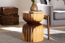 Olivera Hand- carved Suar Wood Side Table - $138.00
