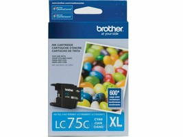 LC75C XL cyan BROTHER ink Printer MFC J6910DW J6710DW J6510DW J5910DW J425W - $19.75